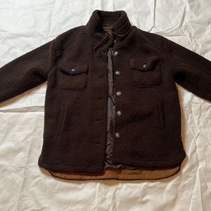 Koolaburra by Ugg Womens large brown button down wool like warm winter jacket